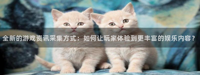 鼎点娱乐登录网址：全新的游戏资讯采集方式：如何让玩家体验到更